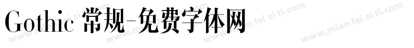 Gothic 常规字体转换